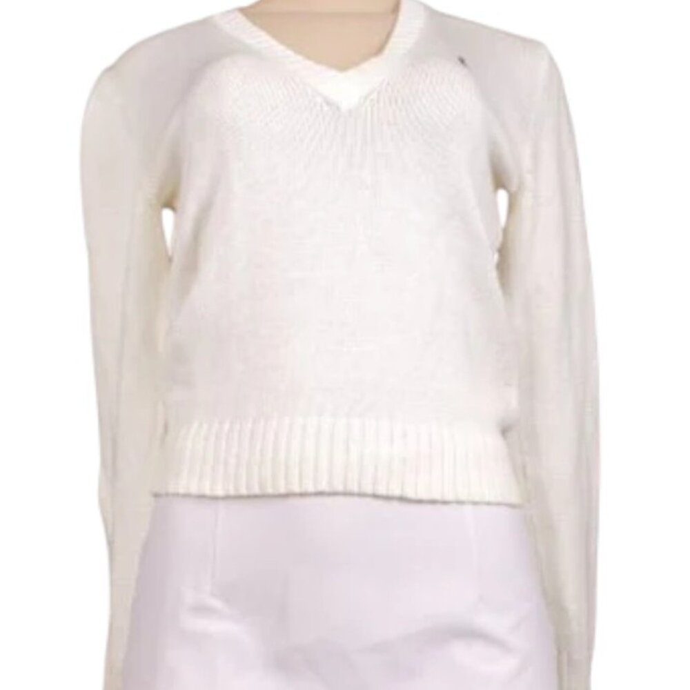 RALPH LAUREN SPORT Logo Knit V-Neck Sweater